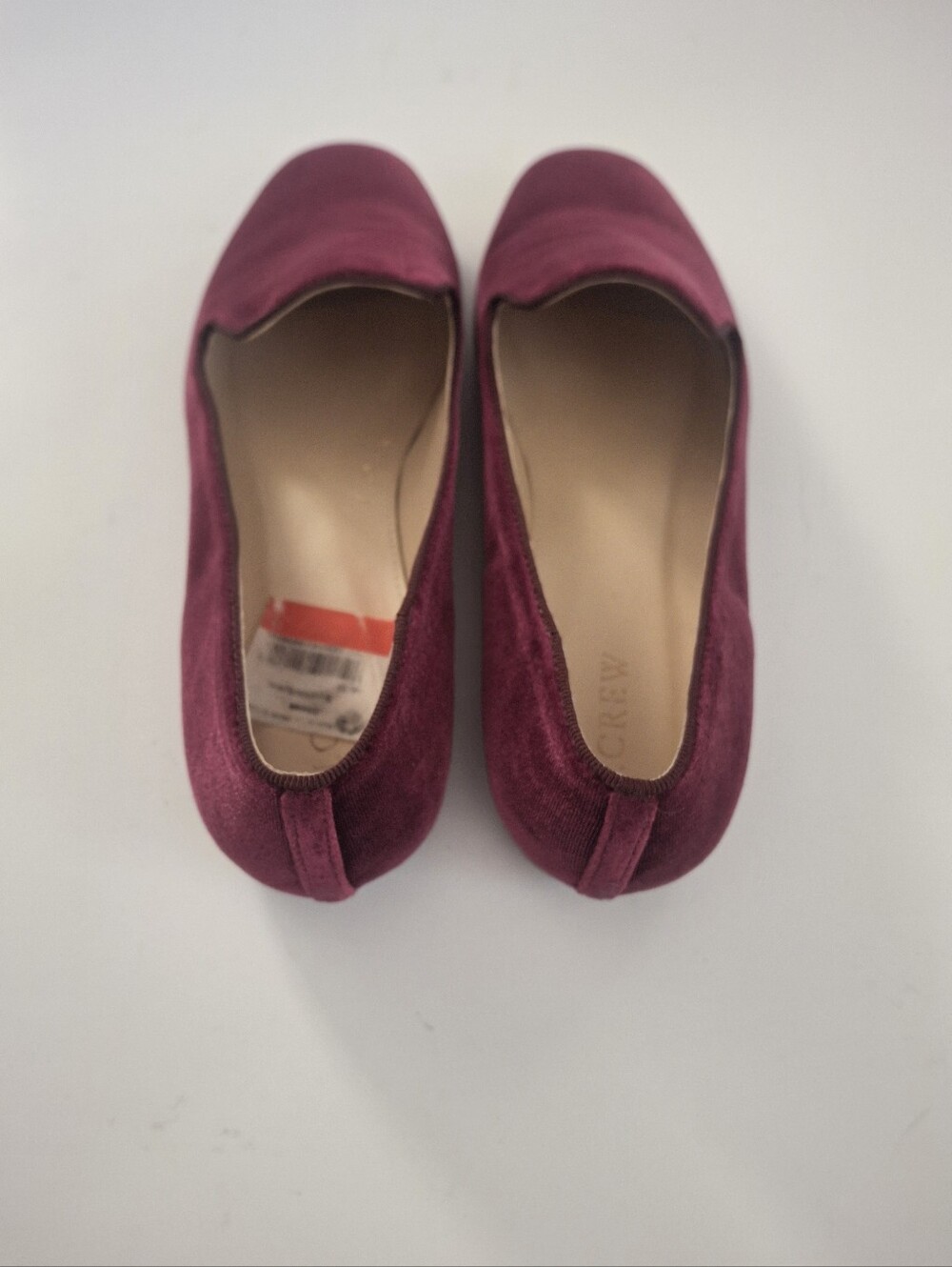 J CREW Velvet Burgundy Smoking Slipper Loafer -Size 9 - Picture 6 of 9